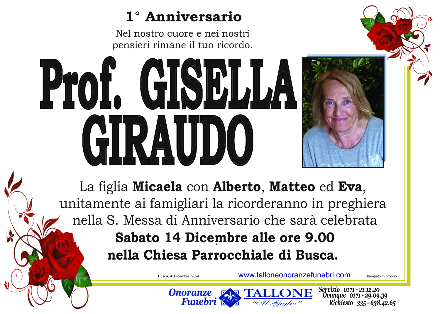 Prof. Gisella Giraudo